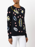 intarsia leaf jumper 
