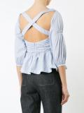 Crisscross Babydoll blouse