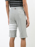 striped detail sweatshorts