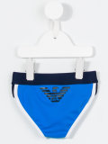 logo print swim shorts