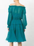 off-the-shoulder midi dress