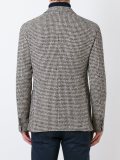 houndstooth woven blazer