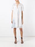 embroidered shift dress