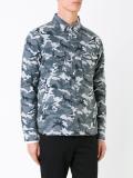 camouflage padded shirt jacket