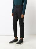 straight fit biker trousers