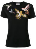 bird print T-shirt 
