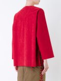 'Suedetee' V-neck pullover