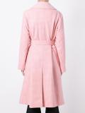 double-breasted belted coat