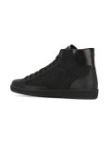 textured hi-top sneakers