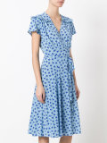star print shift dress