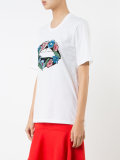 embroidered flowerT-shirt 