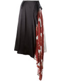 asymmetric pleated skirt