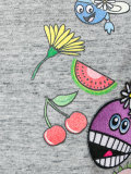 printed patch T-shirt 