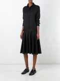 pleated shirt dress