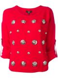 lion head studded shirt
