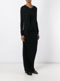 draped long dress