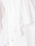 ruffle front shift dress