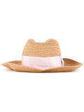 bow detail hat