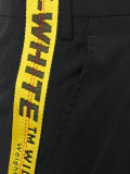 logo panel wide leg trousers 