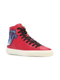 Printed hi-top sneakers