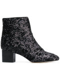 sequinned ankle boots