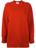slit sleeves sweatshirt