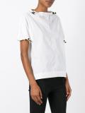 drawstring poplin top