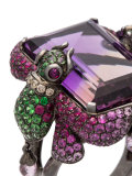 WENDY YUE DR12338 AMETHYST/EMERALD ??? Artificial->Acetate