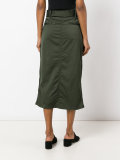 belted pencil skirt 