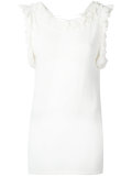 ruffled trim top 