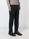 pleated tapered trousers