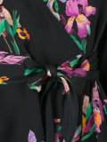 v-neck wrap blouse