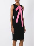 contrast stripe dress
