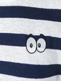 striped 'Eyes' T-shirt 