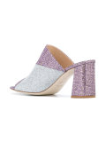 'Holly Acapulco' glitter mules