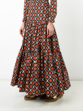 circle print maxi skirt