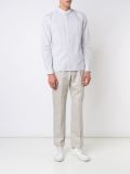 band collar shirt