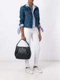 zipped shoulder bag