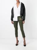 'Golden Arrow' cropped military trousers 