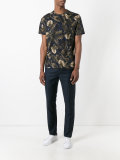 leaves print T-shirt 