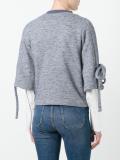 tie cuff sweatshirt