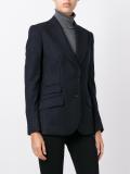 pinstriped fitted jacket