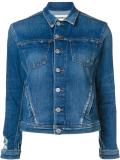 buttoned denim jacket