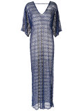 v neck kaftan