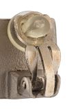 square clip-on earrings