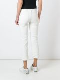 stretch skinny fit cropped jeans
