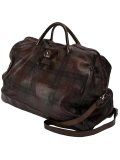 plaid zipped holdall