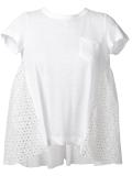 flared eyelet T-shirt