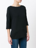 stylised rib trim sweatshirt