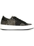 studded lace-up sneakers
